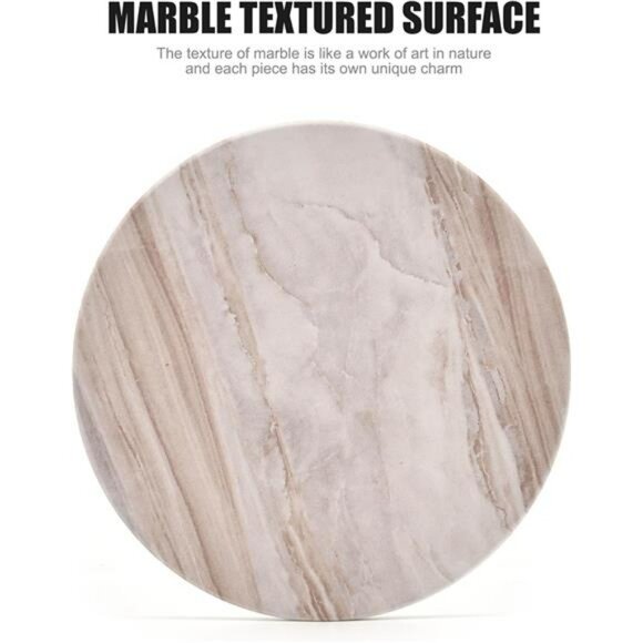Marble Ceramic Drink Coasters Set of 6 with Holder Absorbent Coffee Table Decor - Picture 5 of 8